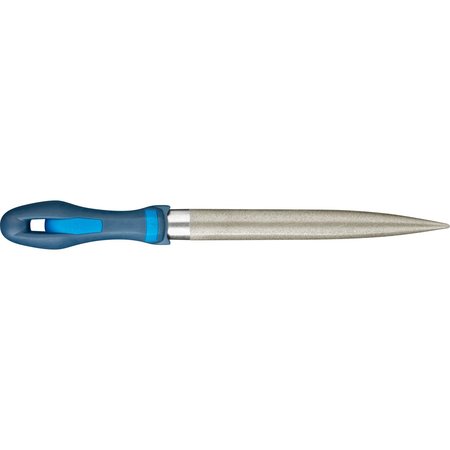 PFERD 8" Diamond Machinist File - Half Round, Medium Cut 04063